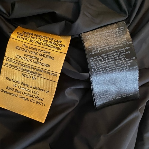 NEW The North Face Down Feather Metropolis Parka - Black - 1X Slim Fit - Picture 10 of 13